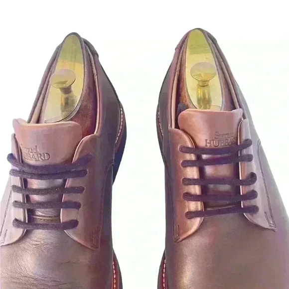 Samuel Hubbard Founder M2100 Mens Brown Leather Lace Oxford Shoes Vibram US 9 - Picture 3 of 13
